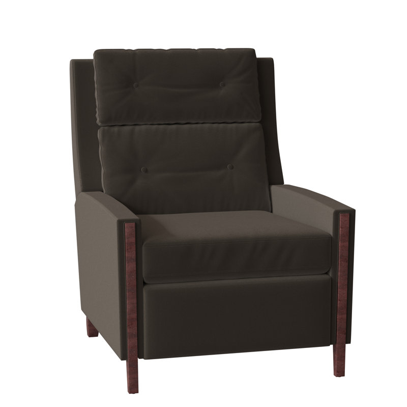 Loft 29.5" Wide Genuine Leather Standard Recliner, Montego Bay, 1183 Dove, Manual