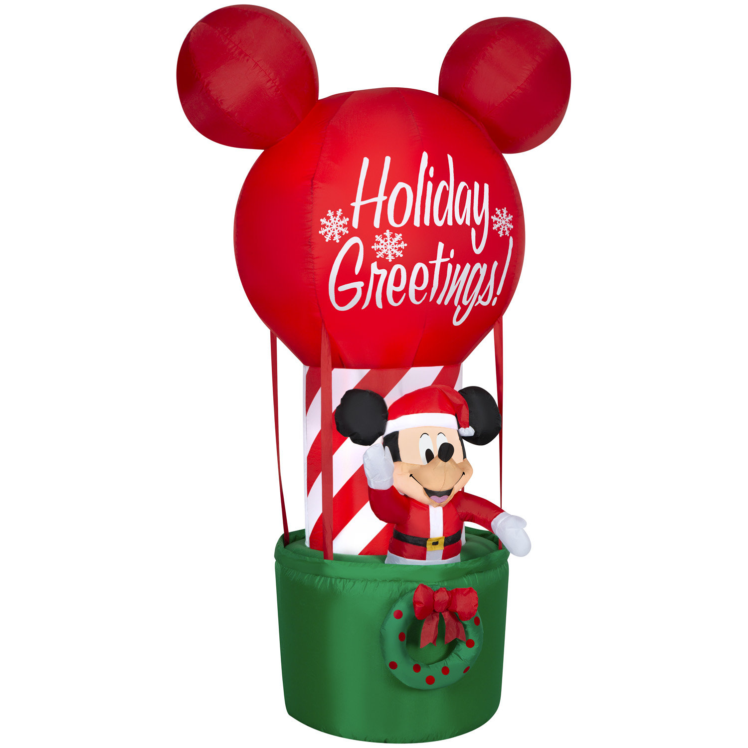 Gemmy Industries Christmas Inflatable Mickey Mouse in Hot Air Balloon ...
