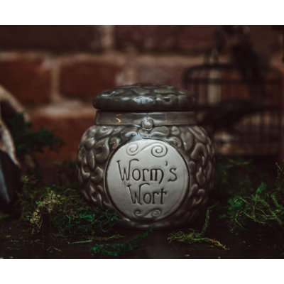 Worm Wart Scented Jar Candle with Ceramic Holder