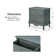 Lundgren Transitional 24'' Tall 2 - Drawer Nightstand with Wood Legs and Charging Station Space
