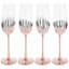4 Piece 266ml Glass Flute Set