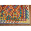 Tapis oriental réversible en laine Kilim 8 x 10