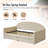 Upholstered Daybed with 2 Storage Drawers-1910134987