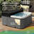Lifesmart Spas LS600DX 230 Volt 7-Person 65-Jet Square Hot Tub with Ozonator-124883428