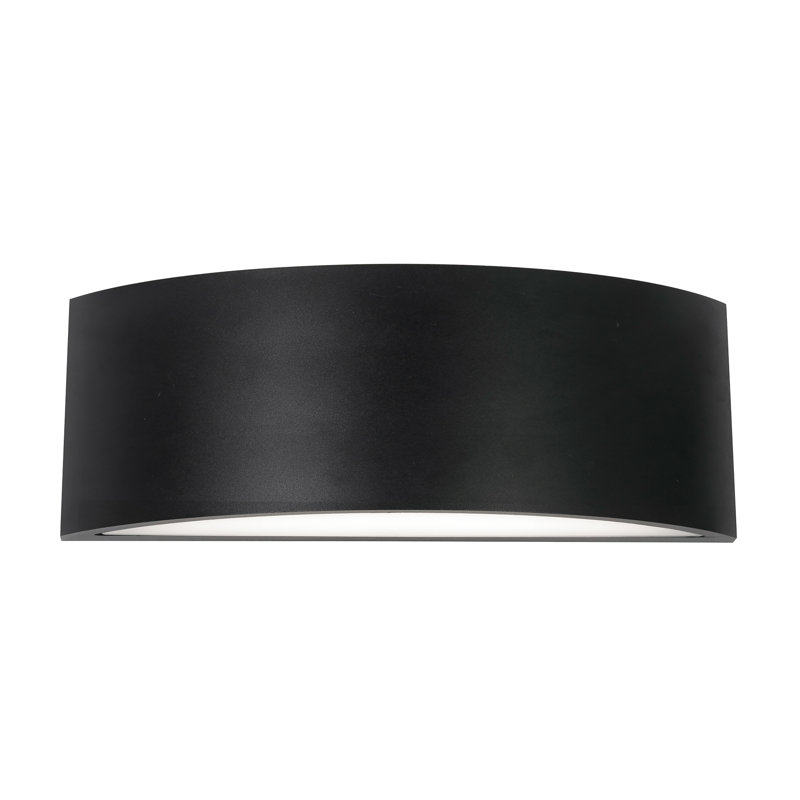 Spiridona 7'' Outdoor LED Sconce, Black