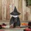Figurine de campagne d'Halloween avec balai 10 x 5,5 x 1,5