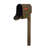 Aluminum Post Mounted Mailbox with Magnetic Closure