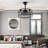 18" Caged Ceiling Fan Low Profile Flush Mount Ceiling Fan Reversible Ceiling Fan with Remote Control-87866475