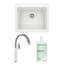 Liven 25'' L x 22'' W Dual Mount Laundry Sink with Faucet & Sink Cleaner-73561199