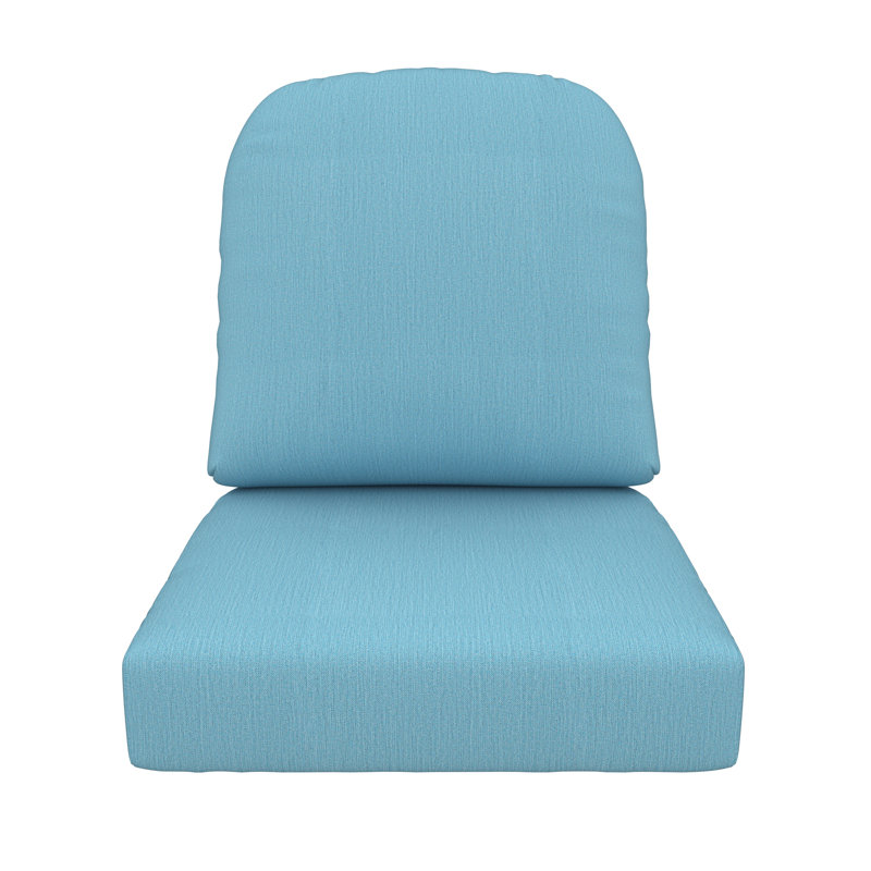 Outdoor Sunbrella® Seat/Back Cushion, Cast Horizon Sunbrella® Plainweave