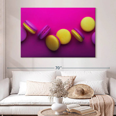 Yarlin Magenta And Yellow Macarons