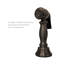 Whitehaus Collection Bridge Faucet with Long Gooseneck Swivel Spout, Lever Handles and Solid Brass Side Spray-1313783638-1319394648