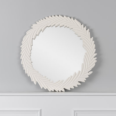 Wood Flat Wall Mirror