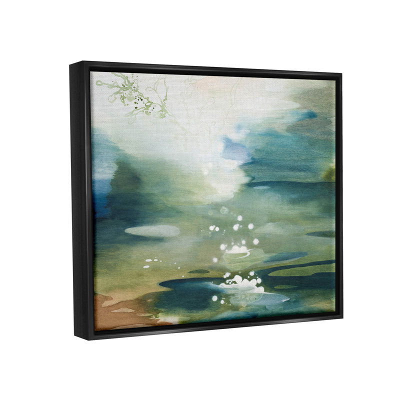 «Water Surface Landscape Bubbles», art de la giclée encadrée par Tara Leaver, H 25 po x l 31 po x P 1,7 po