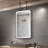 Black Portrait Rectangular Ceiling Suspended Mounted Double Side Led Mirror