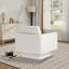 Fauteuil d'appoint pivotant rembourré à accoudoirs évasés-994436605