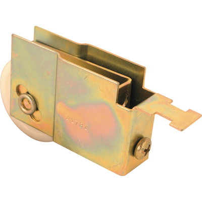 Sliding Door Roller Assembly, 5/16 x 1-1/2 in. Plastic Wheel, Steel Ball Bearings, Grooved Edge, for Door Master (Single Pack)