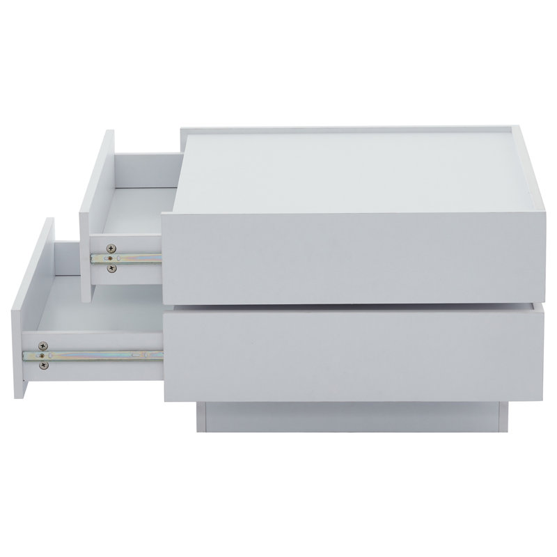 Blatman Coffee Table with Storage, White