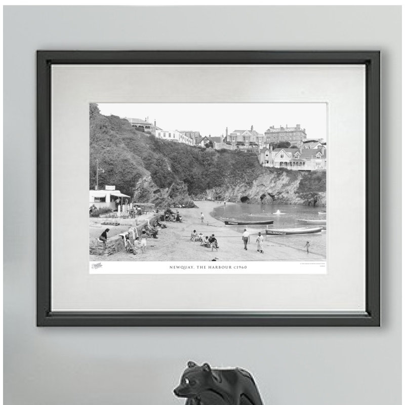 Newquay, The Harbour C1960 - Single Picture Frame Print, 40cm H x 50cm W x 2.3cm D