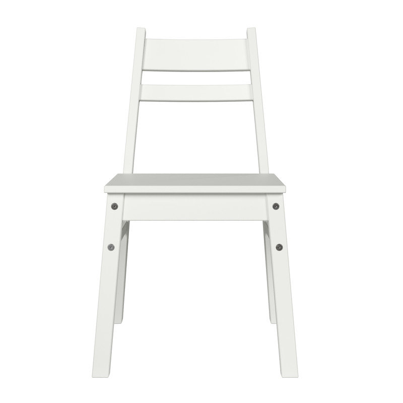 Jela Solid Wood Adult Chair 2pk, White