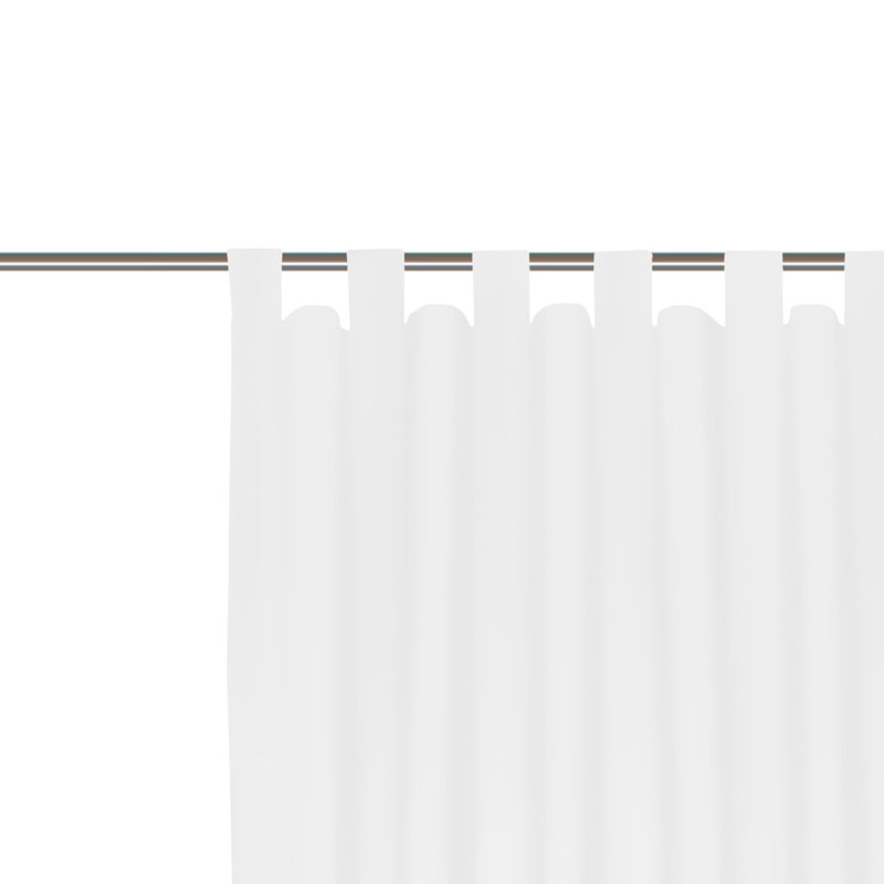 Curtain Panel Panel, Width 132 x Drop 225, White