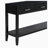  Farmhouse Entryway Table with 3 Drawers, Painted Console Table with Bottom Shelf & Iron Handles, Minimalist Sofa Table for Living Room-1412550204