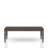 Dining Table 42" W x 70" D Solid Wood and MDF Coffee