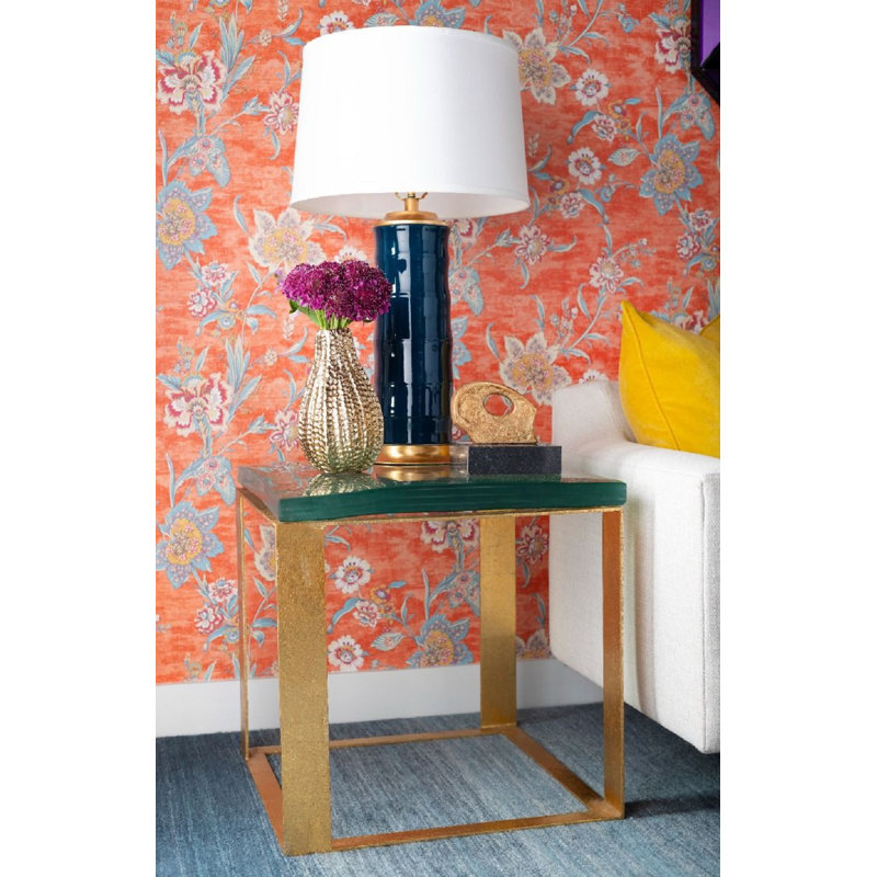 Lever Glass End Table