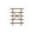 Jeyn Bookcase, 5 Fixed Display Shelves, 70 Inch Natural Brown Wood