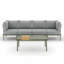 Ensemble de patio en métal pour 5 personnes, ensemble de mobilier d'extérieur en aluminium-853318206