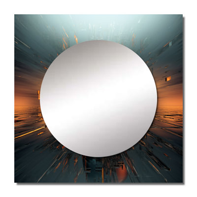 Ival - Robot Square Mirror Wall Art For Bathroom
