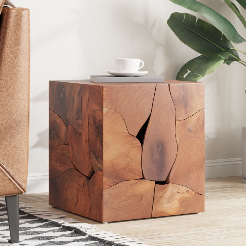 Kanojia Solid Wood Accent Stool