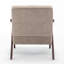 Fauteuil Nickelson recouvert de lin avec cadre en bois-120397819