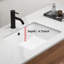 Lavabo de salle de bain rectangulaire encastré avec trop-plein, lavabo en céramique blanche