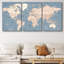 Carte du monde «Blue Global Antique Atlas-87392624-87392622-119402843
