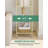 4-Tier Bookcase Bookshelf,Gold Finish Arched Glass Bookcase