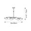 Neena Modern 6-Light Gold/Bronze Chandelier