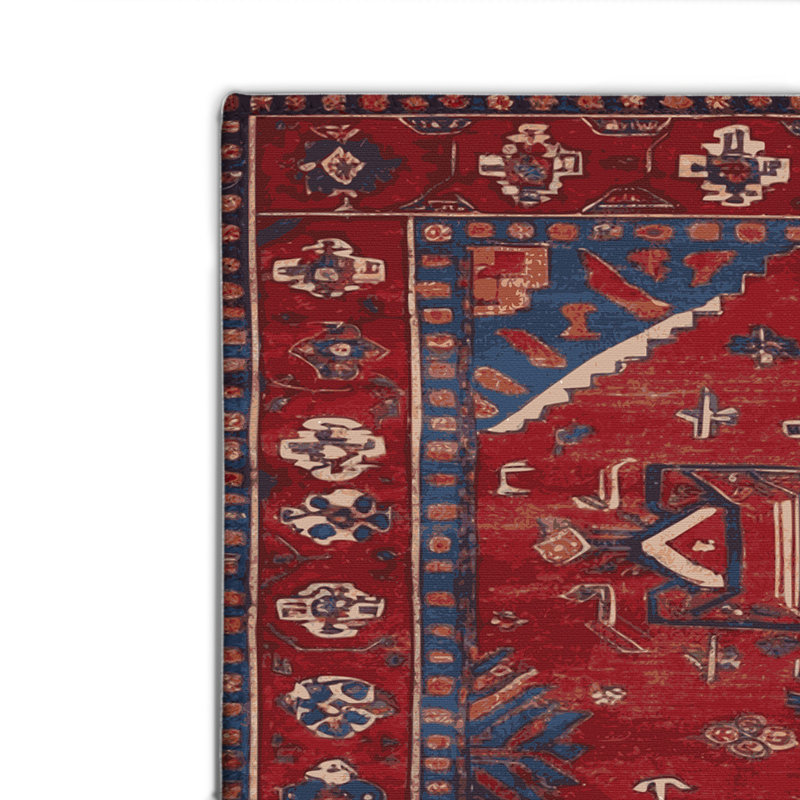 Tapis d'intérieur et d'extérieur rouge Persian, Rectangulaire 2 pi x 3 pi