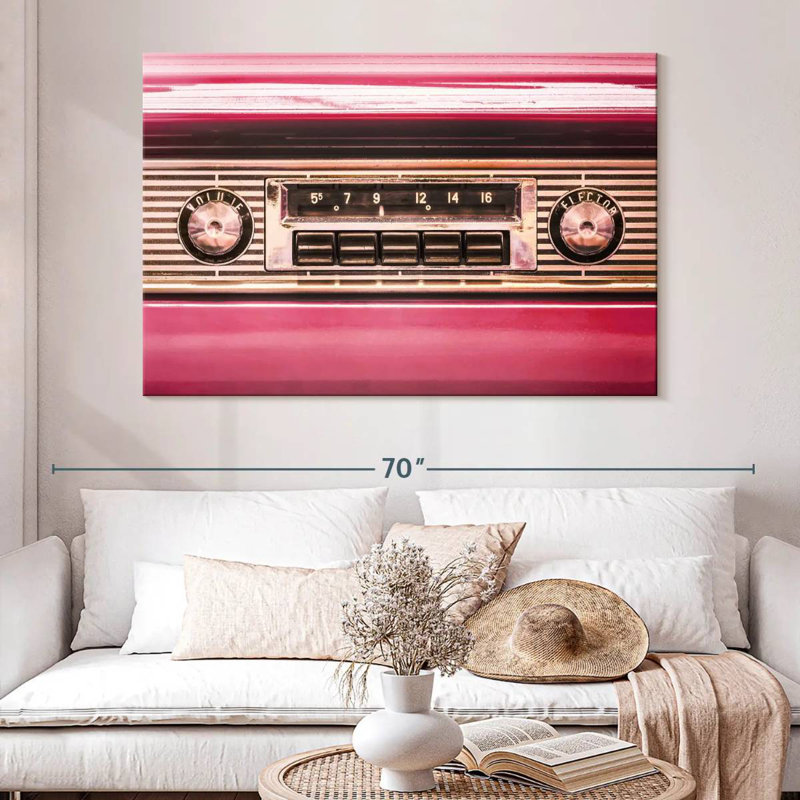 Abarca Retro Car Radio, 34" H x 51" W