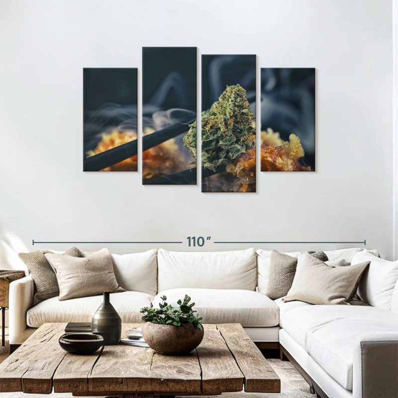 Senne Marijuana Smoke, 48" H x 75" W