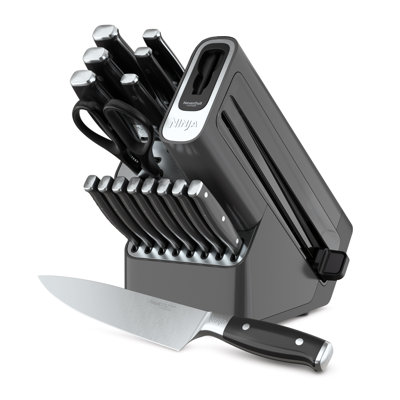Ninja® Foodi® NeverDull 17-Piece Premium Knife System, Knife Block Set with Built-in Sharpener