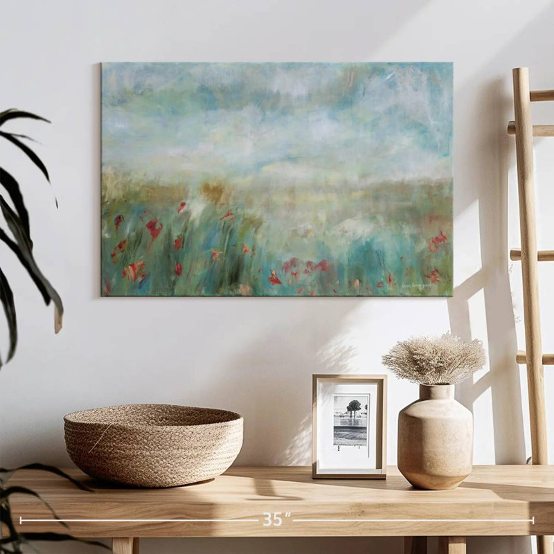 Abstrait de jardin sauvage Avery, H 16 po x l 24 po