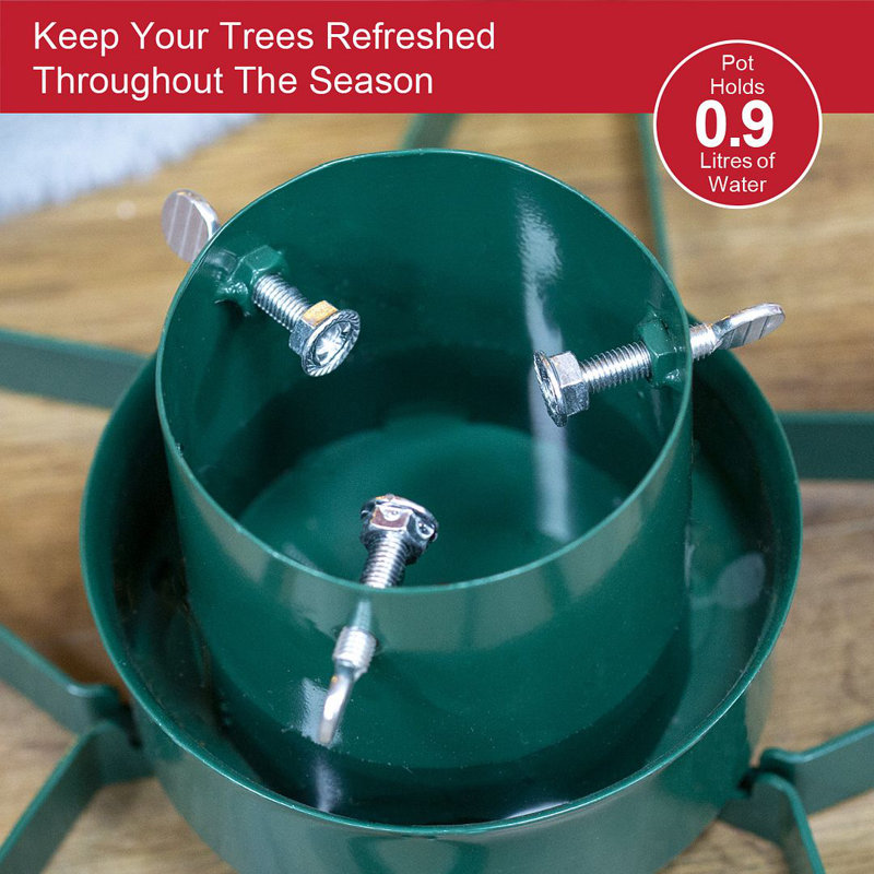 Metal Live Tree Stand For Max. Tree Height 8 - 9.9 Ft.