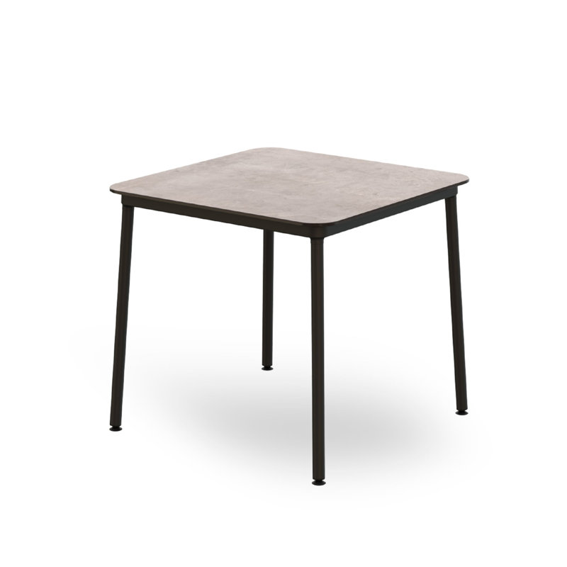 Hub Square Dining Table, Cement, 29.53"H x 31.5"L x 31.5"W