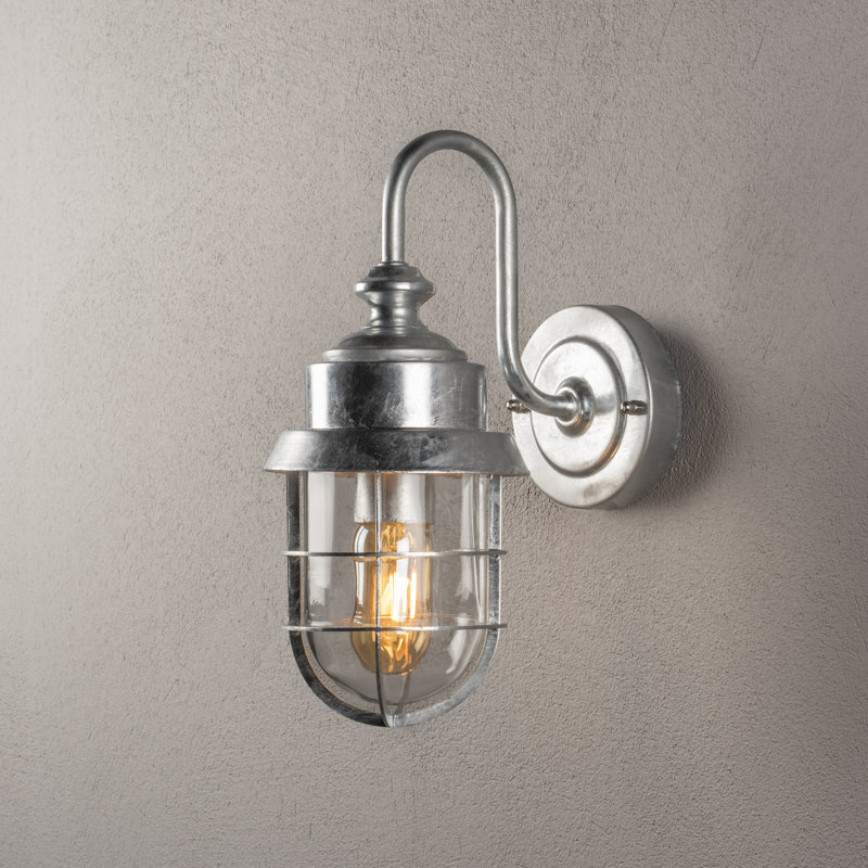 Cerignola Outdoor Wall Light, Silver