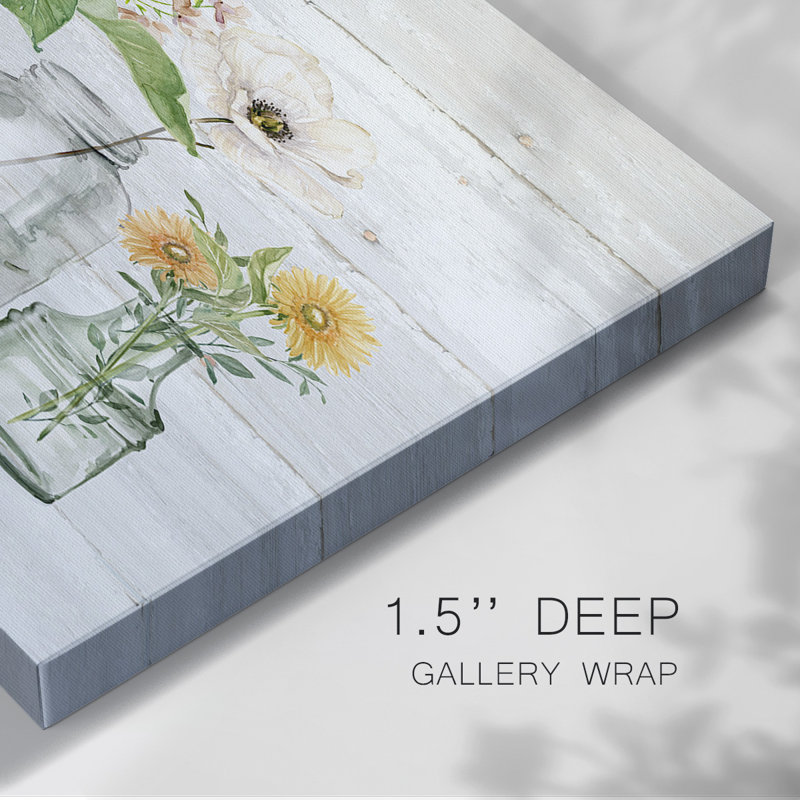 Sunflower Extravaganza-Gallery Wrapped Canvas, 24" H x 36" W