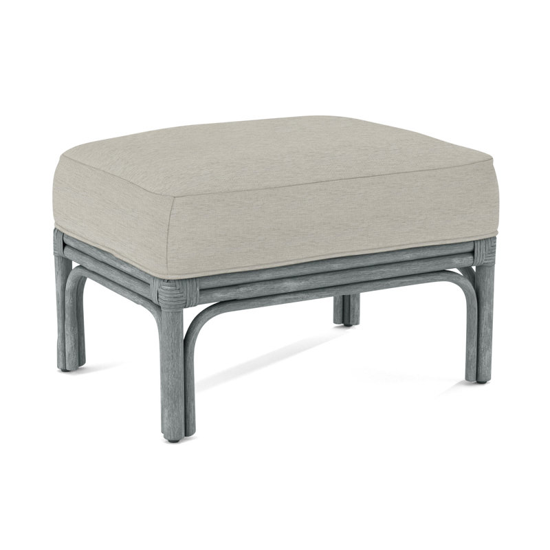 Boca Ottoman, Brown Geometric, 0456-33, Nickel