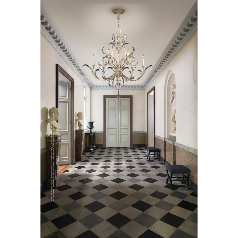 Beveled Arcs 10 - Light Chandelier, Gold