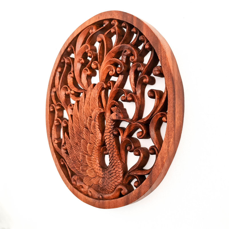 Handmade Boho Wall Decor on Solid Wood