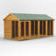 Powersheds 16 x 8ft Timber Tongue & Groove Apex Summerhouse
